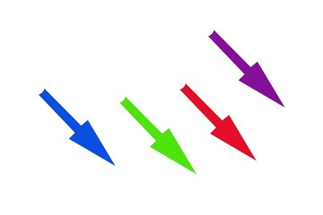 Abstract finance or business moving chart still life.