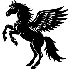 Powerful Black Silhouette of a vector design