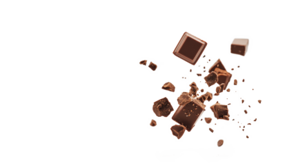 Chocolate splash isolated on a white background