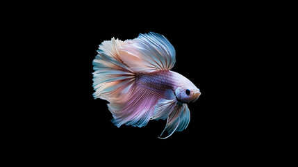 Obraz premium Siamese fighting fish, Betta fish with colorful and beautiful fin shapes