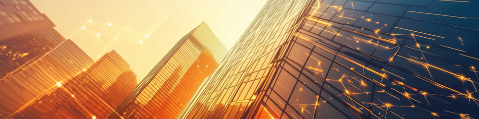 LinkedIn Banner: Cityscape at Sunrise