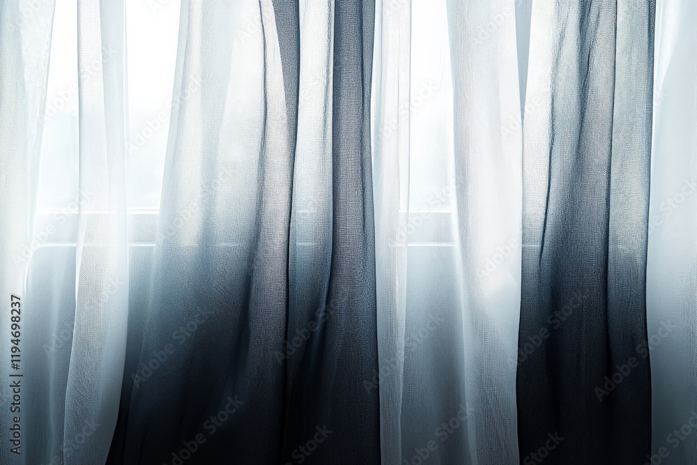 Poster delicate sheer curtains hang gracefully, gently diffusing sunlight and creating a serene and etherea