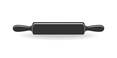 Rolling pin graphic icon. Roller sign isolated on white background. Bakery symbol. Vector illustration