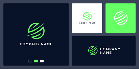 Global tech logo, letter s logo template © cre_ART_ive