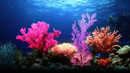 Vibrant Coral Reef Underwater Scene