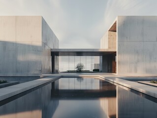 Fototapeta premium Modern Geometric Architectural Mockups for Unique Design Showcases