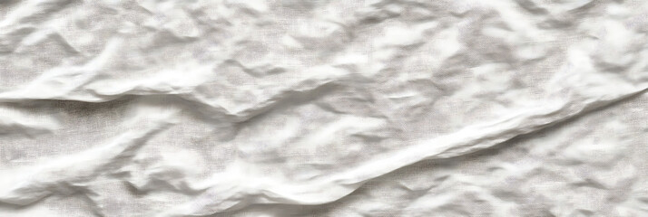 Obraz premium Pattern texture of crumpled white fabric background in detailed high-definition quality, showcasing intricate folds and texture, perfect for design, material, and textile concepts.