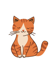 happy cartoon cat character