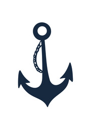minimalist nautical anchor design