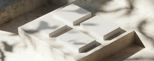 Simple Business Card Set Mockup