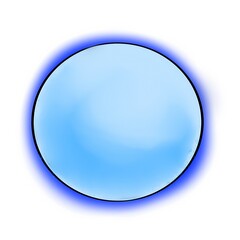 A digital illustration of a Blue Moon, glowing with a mystical blue hue against a starry night sky. A rare celestial event, perfect for projects related to astronomy, space, and nature