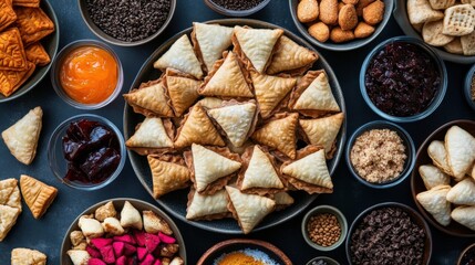 Delicious Assortment of Pastries and Desserts with Various Fillings and Toppings Perfect for Parties and Celebrations