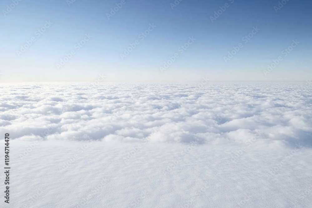 Poster aerial view of clouds from an airplane window