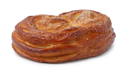 Freshly baked sweet pastry isolated on white