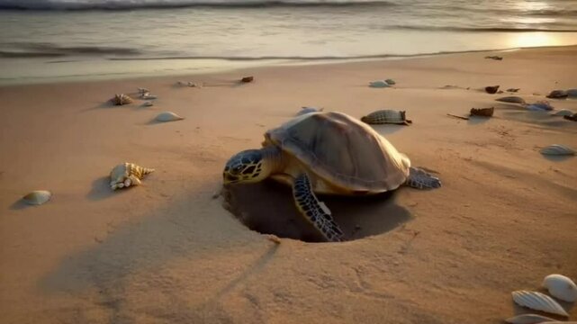 tartaruga na praia 