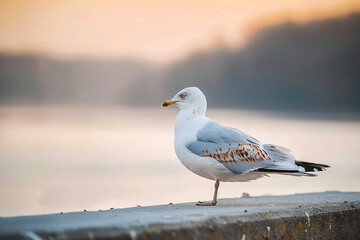 Obraz premium Wooden boardwalk jetty pier with calm ocean water made generative AI concept