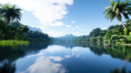 Tranquil Tropical Lake