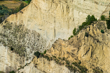 Aliano badlands during a sunny springtime day, Matera, Italy