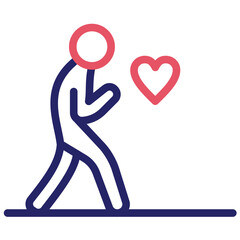 Simple Living vector icon illustration of Lifestyles iconset.