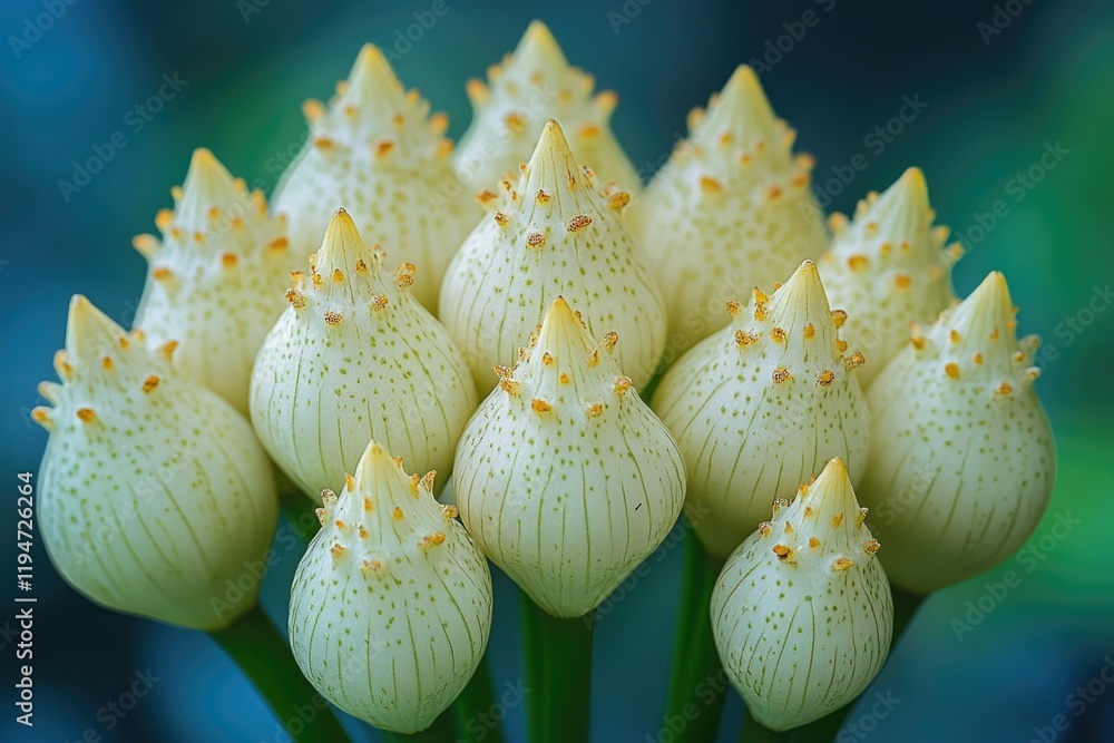 Poster a close-up view of a bouquet of white flowers, perfect for use in floral arrangements or as a decora