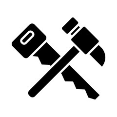 Carpenters – Saw and Hammer Representing Expertise in Woodwork and Construction