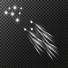 stars, radiance, illusion, flight, displacement
