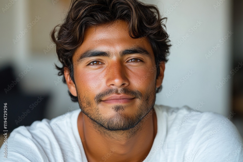 Poster portrait of a man with a long beard