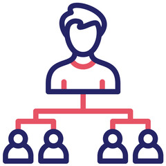 Organization vector icon illustration of Protesting and Civil Disobedience iconset.