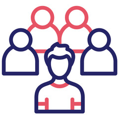 Group Leader vector icon illustration of Vacation Planning iconset.