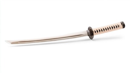 Elegant Toy Sword Isolated on a Clean White Background. Generative AI