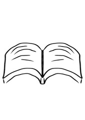 a minimalist illustration of an open book, perfect for educational materials, blogs, or creative projects