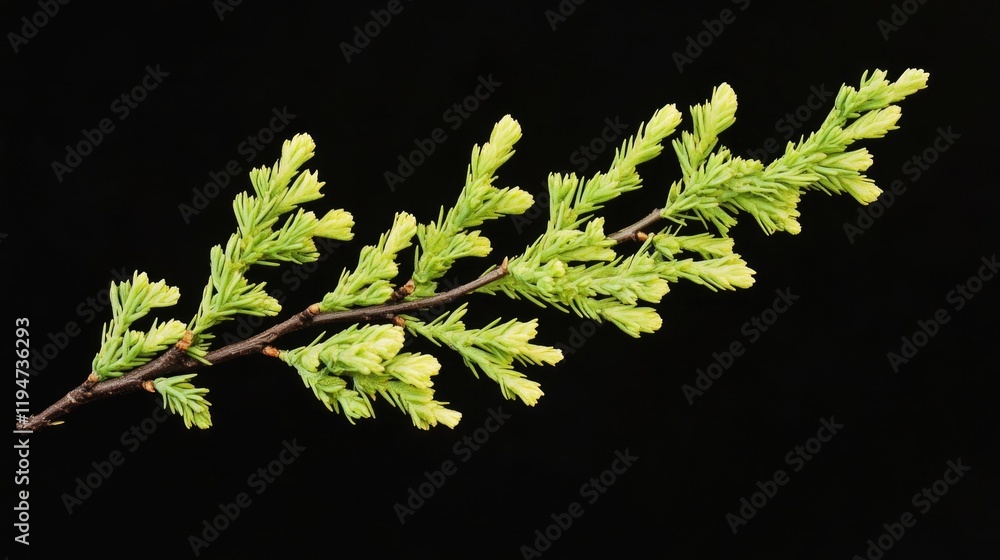 Poster a branch from a tree with lush green leaves