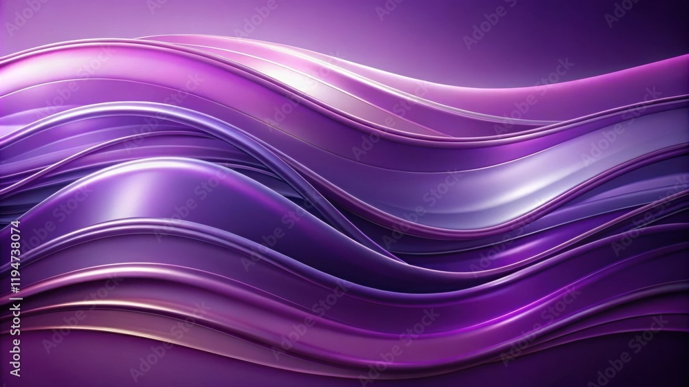 Poster abstract purple wave background design featuring smooth, elegant curves