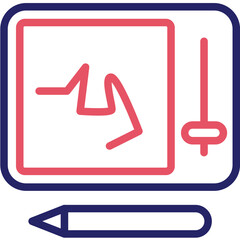 Telesketch vector icon illustration of Children Toys iconset.