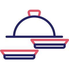 Dinner vector icon illustration of Funeral iconset.