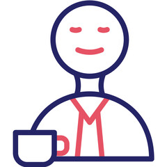 Barista vector icon illustration of Party and Celebration iconset.