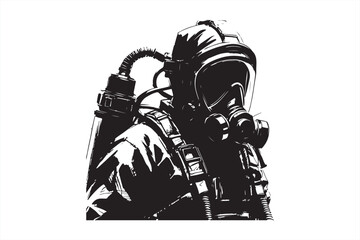 Fire fighter Silhouette