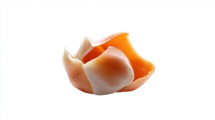 Cheese-Laden Food on White Background. Generative AI