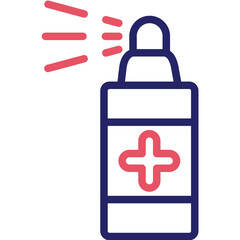 Antiseptic vector icon illustration of Pharmacy iconset.