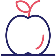 Apple vector icon illustration of Pilates iconset.