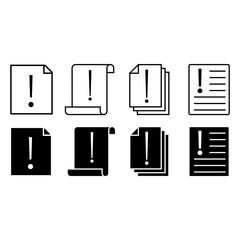 Info icon vector sevt. Information illustration sign collection. Documentation symbol. Help desk logo.