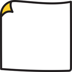 Hand drawn scrapbook icon in flat style. concept for banners, cards, presentations and business.