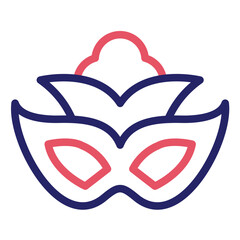 Italian Opera Mask vector icon illustration of Italy iconset.