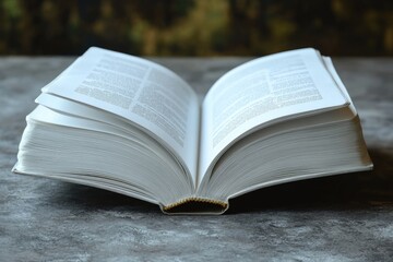 Fototapeta premium A book lying open on a table, suitable for academic or educational settings