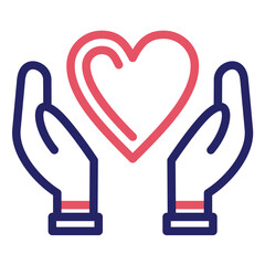 Hopeful Heart vector icon illustration of Chemotherapy iconset.