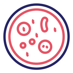 Microorganism vector icon illustration of Lab iconset.