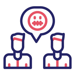 Secret Friend vector icon illustration of Friendship iconset.