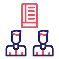 Friendship Book vector icon illustration of Friendship iconset.