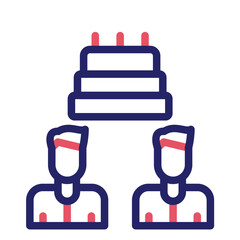 Friendship Cake vector icon illustration of Friendship iconset.