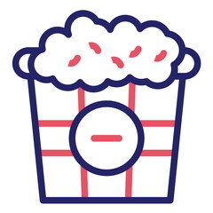 Popcorn vector icon illustration of Rugby iconset.